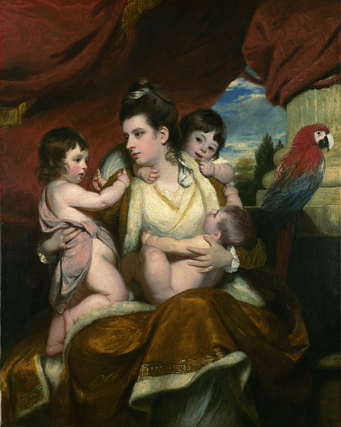 Portrait of Lady Cockburn and her three oldest sons